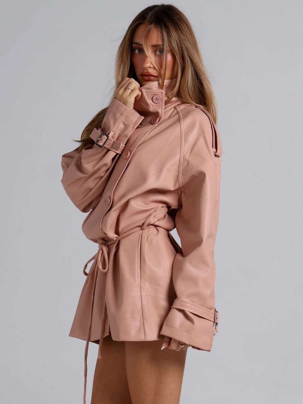 NBW Amelie Teje Birkin Mini Trench Blush S/M